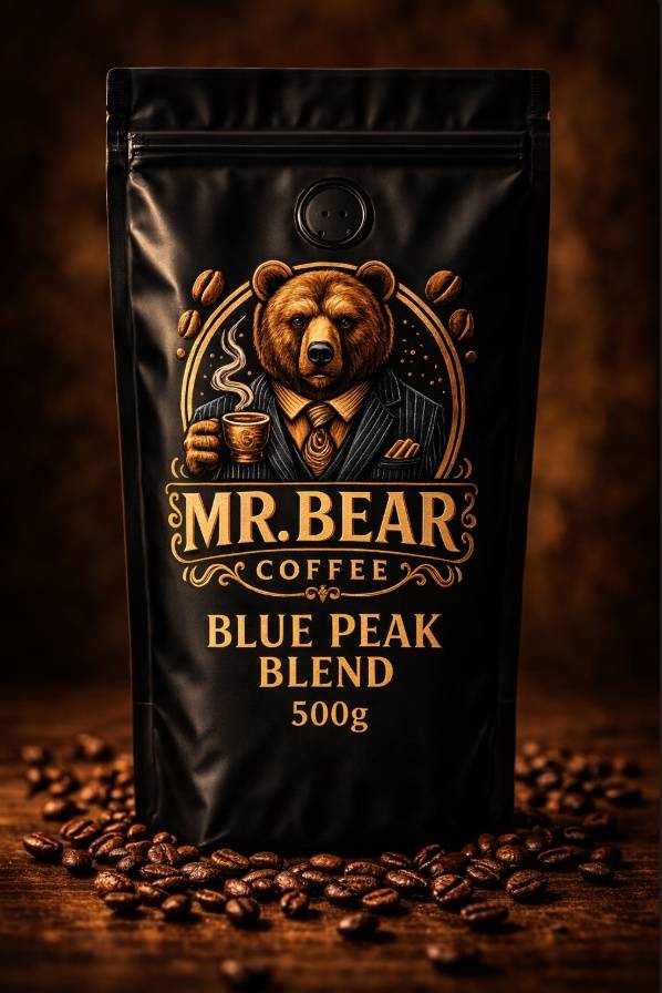 Mr. Bear Blue Peak Blend coffee
